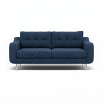 Phoebe 3 Seater Sofa - Large Sofa Standard Back Grade A Sterling Home 23 Capital Indigo Chrome