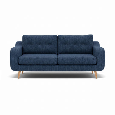 Phoebe 3 Seater Sofa - Large Sofa Standard Back Grade A Sterling Home 18 Capital Indigo Natural