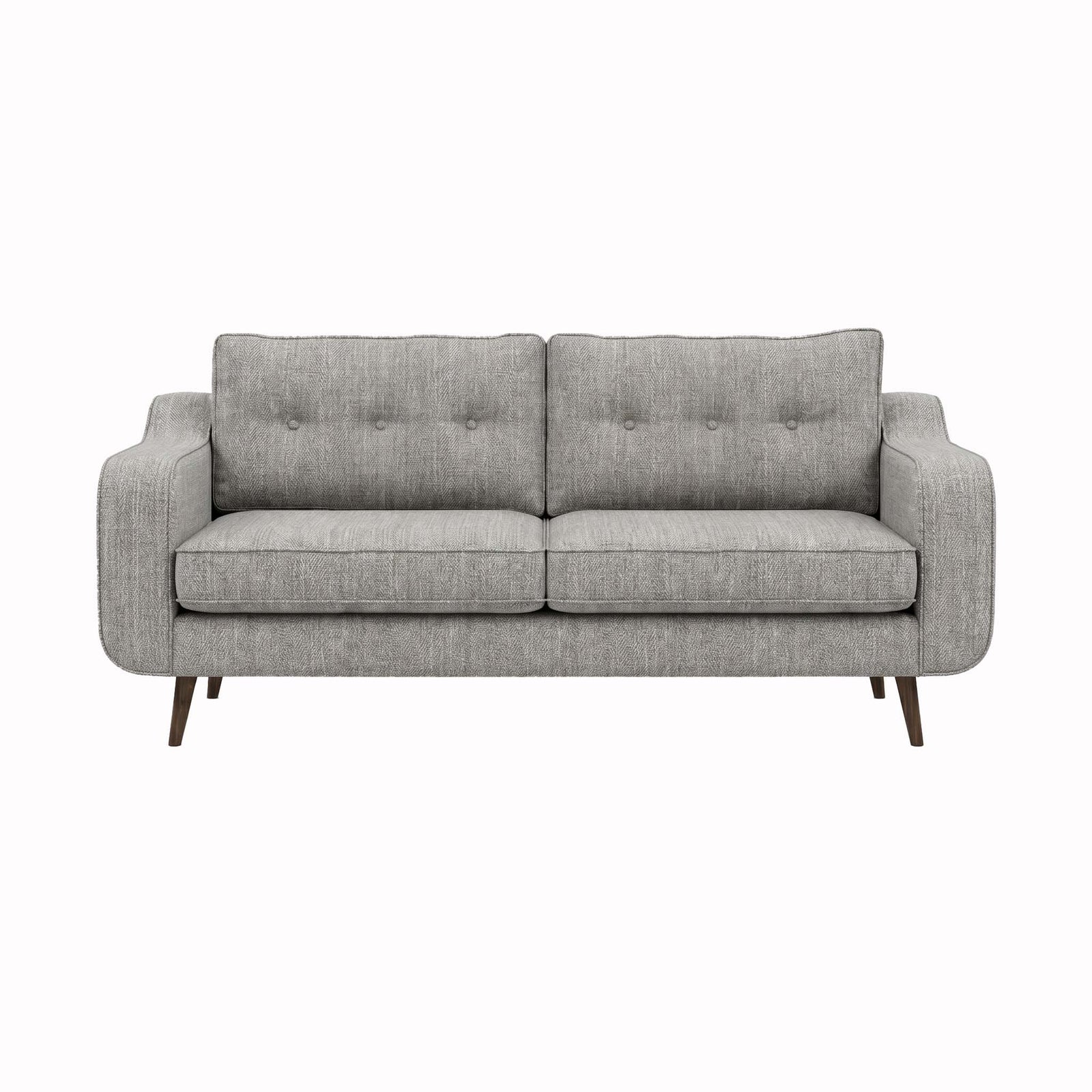 Phoebe 3 Seater Sofa - Large Sofa Standard Back Grade A Sterling Home 1 Capital Light Grey American Walnut