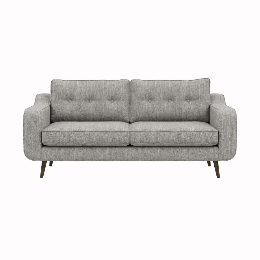 Phoebe 3 Seater Sofa - Large Sofa Standard Back Grade A Sterling Home 1 Capital Light Grey American Walnut