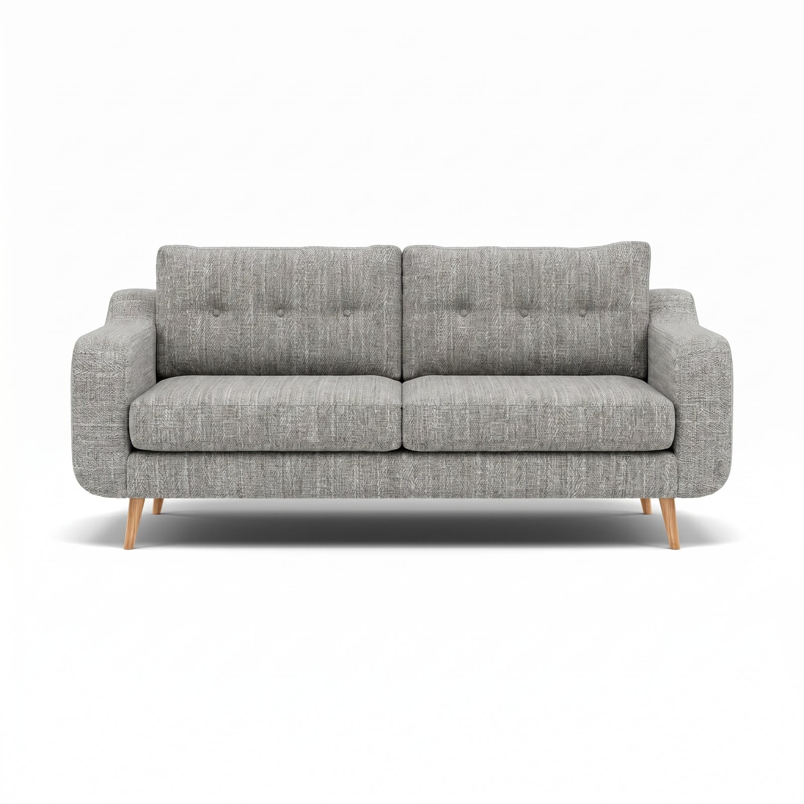 Phoebe 3 Seater Sofa - Large Sofa Standard Back Grade A Sterling Home 6 Capital Light Grey Natural