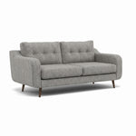 Phoebe 3 Seater Sofa - Large Sofa Standard Back Grade A — Capital Light Grey / American Walnut, gallery image 1