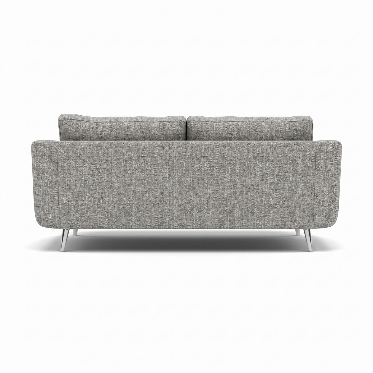 Phoebe 3 Seater Sofa - Large Sofa Standard Back Grade A — Capital Light Grey / Chrome, gallery image 2