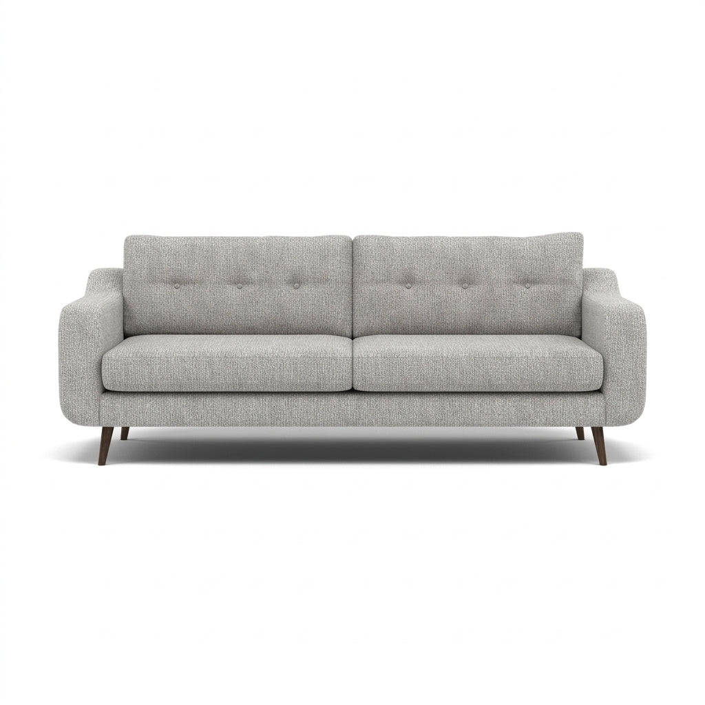 Phoebe 4 Seater Sofa - Extra Large Sofa Standard Back Grade A Sterling Home 1 Capital Light Grey American Walnut