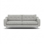 Phoebe 4 Seater Sofa - Extra Large Sofa Standard Back Grade A Sterling Home 5 Capital Light Grey Chrome
