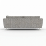 Phoebe 4 Seater Sofa - Extra Large Sofa Standard Back Grade A — Capital Light Grey / Chrome, gallery image 2