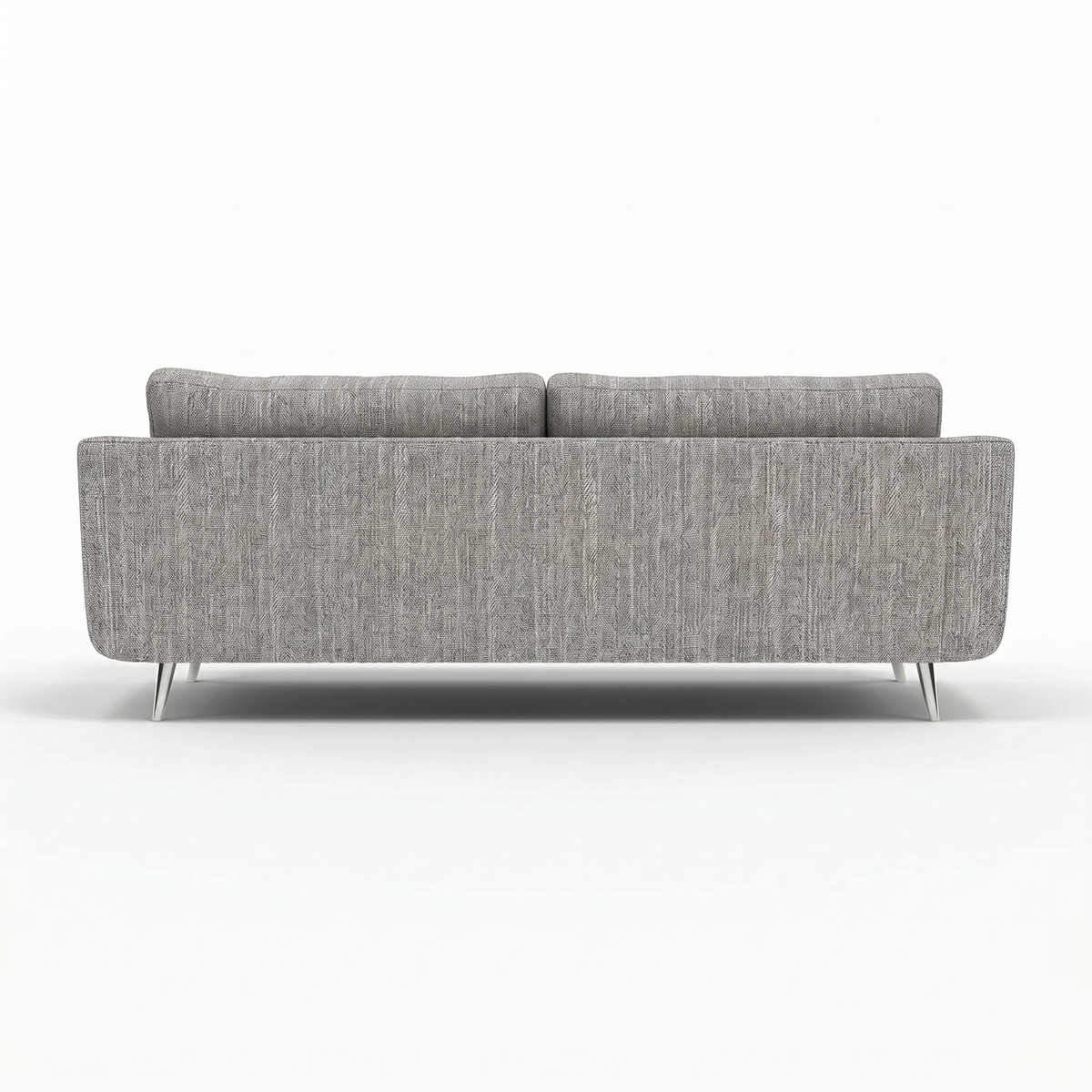 Phoebe 4 Seater Sofa - Extra Large Sofa Standard Back Grade A — Capital Light Grey / Chrome, gallery image 2