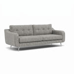 Phoebe 4 Seater Sofa - Extra Large Sofa Standard Back Grade A — Capital Light Grey / Chrome, gallery image 1