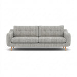 Phoebe 4 Seater Sofa - Extra Large Sofa Standard Back Grade A Sterling Home 6 Capital Light Grey Natural