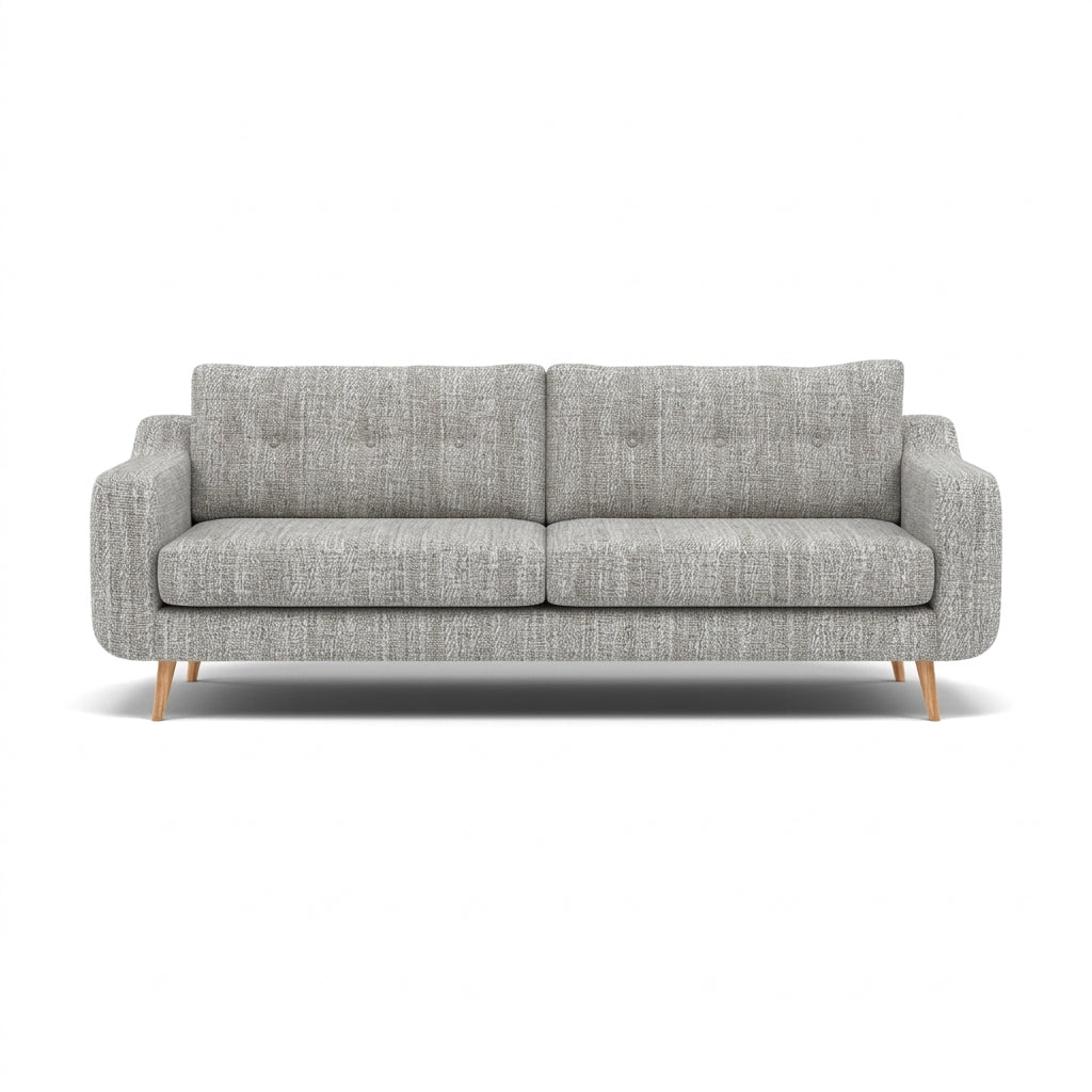 Phoebe 4 Seater Sofa - Extra Large Sofa Standard Back Grade A Sterling Home 6 Capital Light Grey Natural