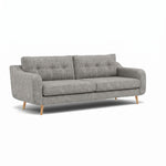 Phoebe 4 Seater Sofa - Extra Large Sofa Standard Back Grade A — Capital Light Grey / Natural, gallery image 1