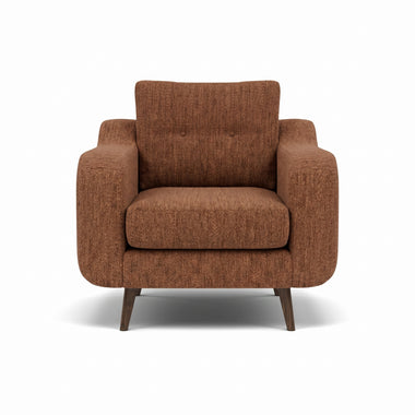 Phoebe Armchair - Chair Grade A Sterling Home 4 Capital Burnt Orange American Walnut