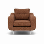 Phoebe Armchair - Chair Grade A Sterling Home 19 Capital Burnt Orange Chrome