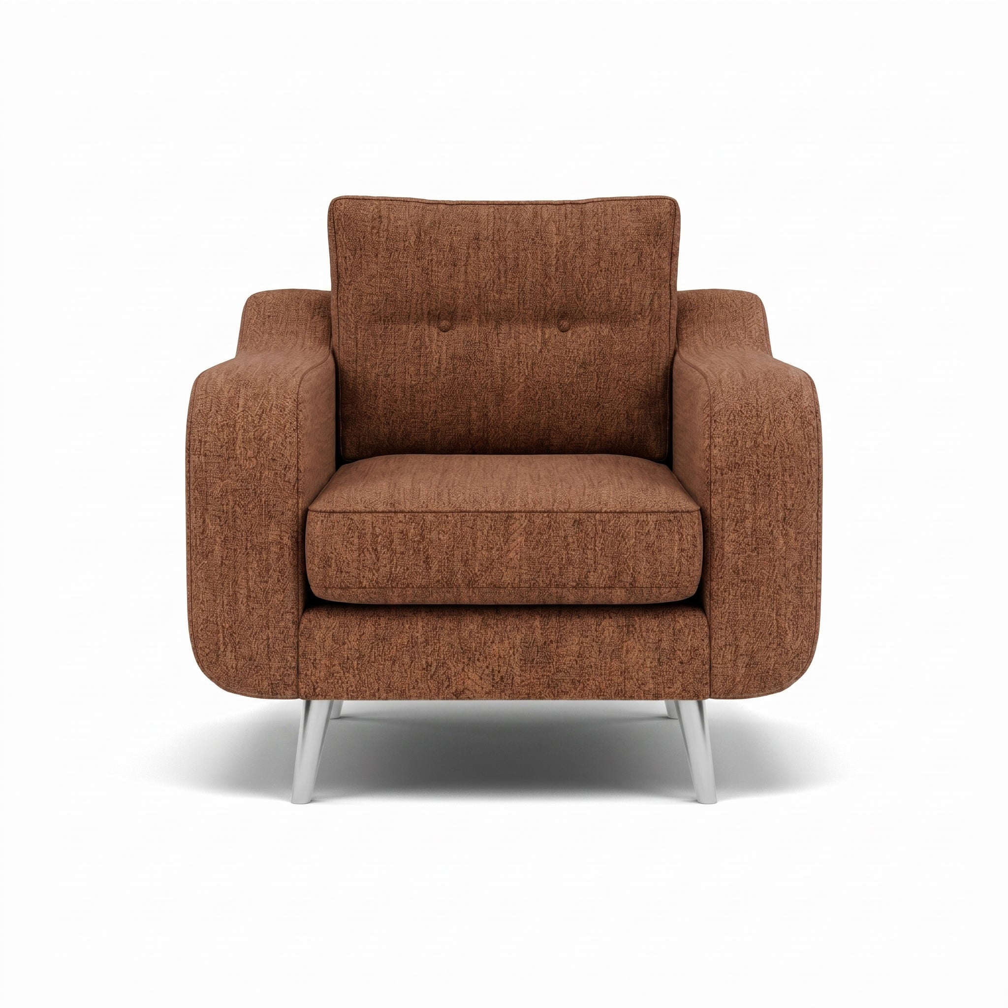 Phoebe Armchair - Chair Grade A Sterling Home 19 Capital Burnt Orange Chrome