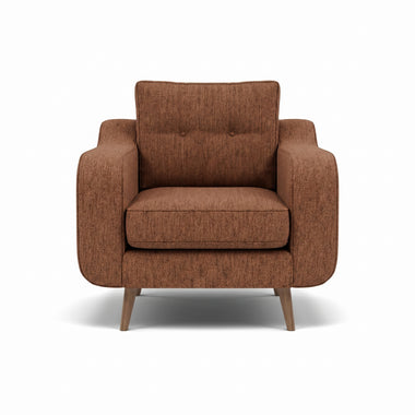 Phoebe Armchair - Chair Grade A Sterling Home 9 Capital Burnt Orange Weathered Oak