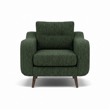 Phoebe Armchair - Chair Grade A Sterling Home 5 Capital Dark Green American Walnut