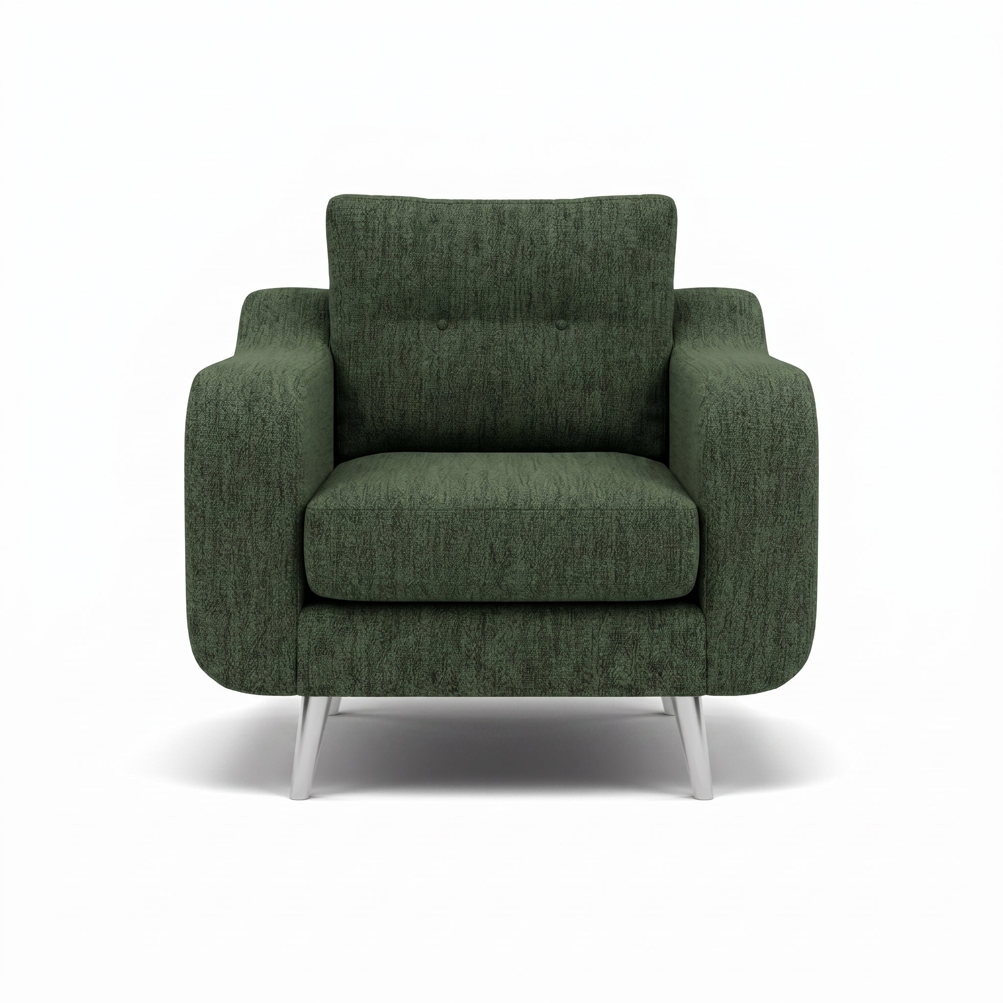 Phoebe Armchair - Chair Grade A Sterling Home 20 Capital Dark Green Chrome