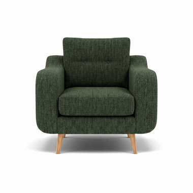 Phoebe Armchair - Chair Grade A Sterling Home 15 Capital Dark Green Natural