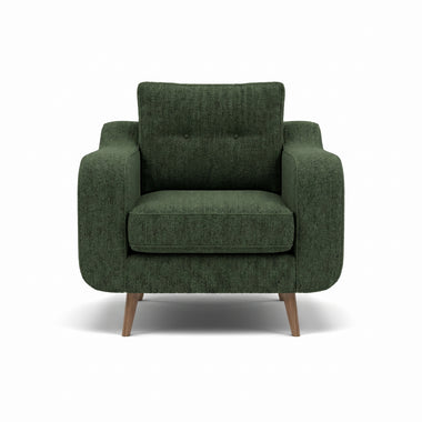 Phoebe Armchair - Chair Grade A Sterling Home 10 Capital Dark Green Weathered Oak
