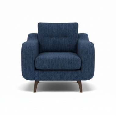 Phoebe Armchair - Chair Grade A Sterling Home 6 Capital Indigo American Walnut
