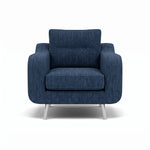 Phoebe Armchair - Chair Grade A Sterling Home 21 Capital Indigo Chrome