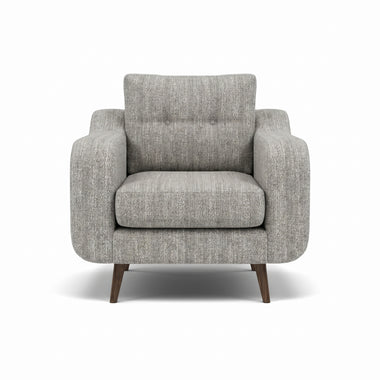 Phoebe Armchair - Chair Grade A Sterling Home 1 Capital Light Grey American Walnut