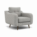 Phoebe Armchair - Chair Grade A — Capital Light Grey / American Walnut, gallery image 1