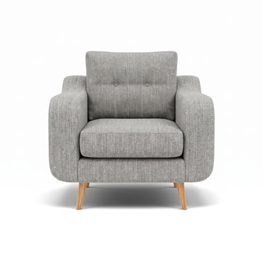 Phoebe Armchair - Chair Grade A Sterling Home 12 Capital Light Grey Natural