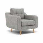 Phoebe Armchair - Chair Grade A — Capital Light Grey / Natural, gallery image 1