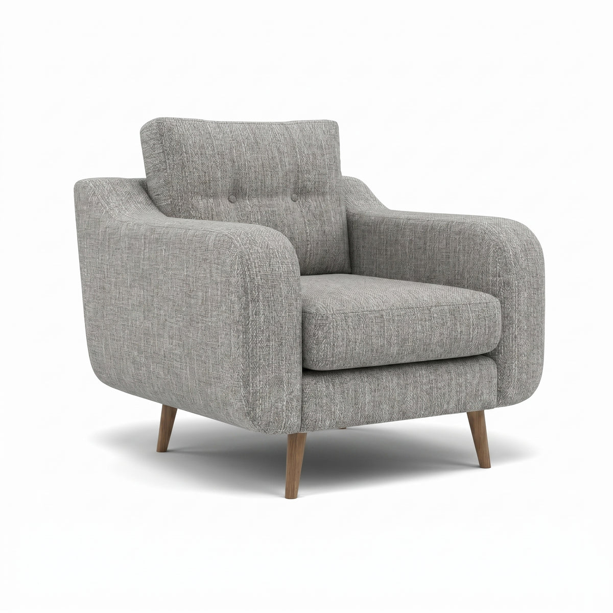 Phoebe Armchair - Chair Grade A — Capital Light Grey / Weathered Oak, gallery image 1