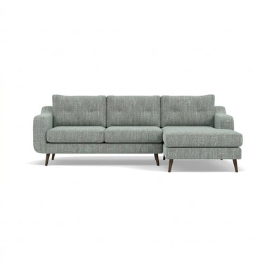 Phoebe Large Chaise Sofa - Large Chaise Sofa RHF Standard Back Grade A - Right Hand Facing Sterling Home 3 Capital Ecru American Walnut