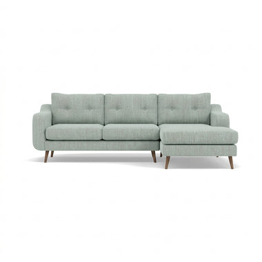 Phoebe Large Chaise Sofa - Large Chaise Sofa RHF Standard Back Grade A - Right Hand Facing Sterling Home 8 Capital Ecru Weathered Oak