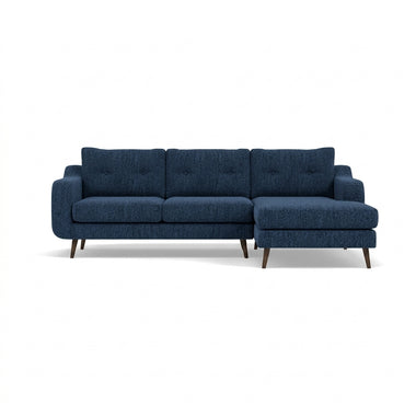 Phoebe Large Chaise Sofa - Large Chaise Sofa RHF Standard Back Grade A - Right Hand Facing Sterling Home 6 Capital Indigo American Walnut