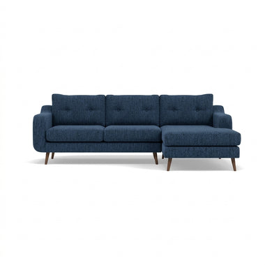 Phoebe Large Chaise Sofa - Large Chaise Sofa RHF Standard Back Grade A - Right Hand Facing Sterling Home 11 Capital Indigo Weathered Oak