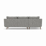 Phoebe Large Chaise Sofa - Large Chaise Sofa LHF Standard Back Grade A - Left Hand Facing — Capital Light Grey / Weathered Oak, gallery image 2