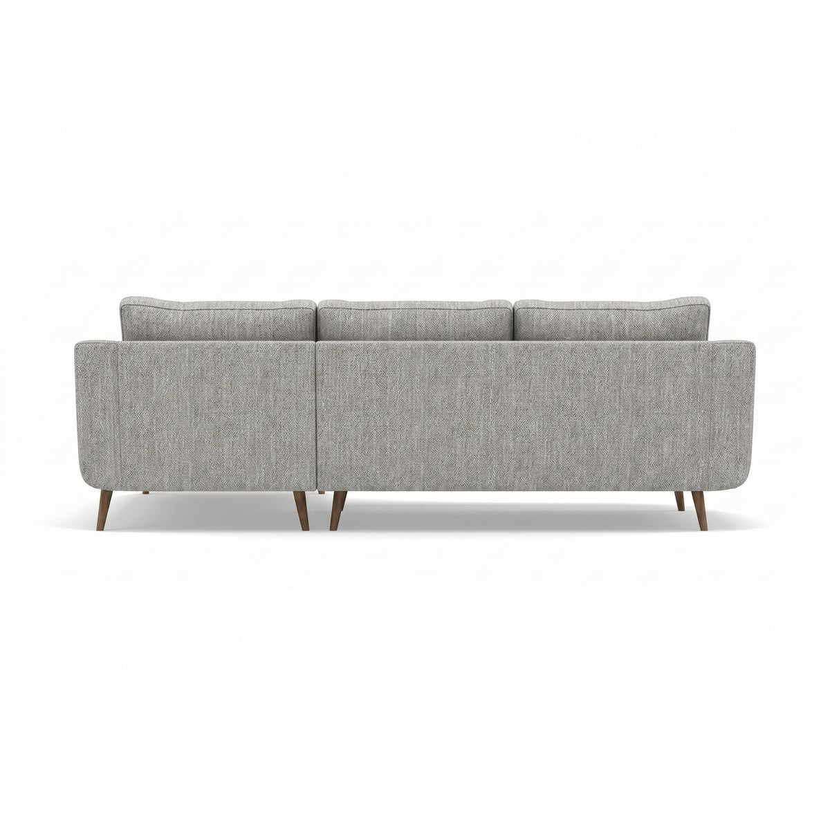 Phoebe Large Chaise Sofa - Large Chaise Sofa RHF Standard Back Grade A - Right Hand Facing — Capital Light Grey / Weathered Oak, gallery image 2