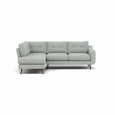 Phoebe Corner Sofa - Corner Group LHF Grade A - Left Hand Facing Sterling Home 2 Capital Ecru American Walnut