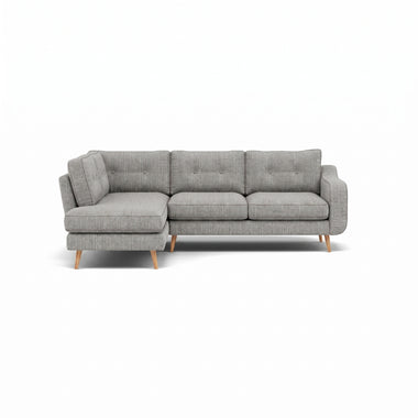 Phoebe Corner Sofa - Corner Group LHF Grade A - Left Hand Facing Sterling Home 11 Capital Light Grey Natural