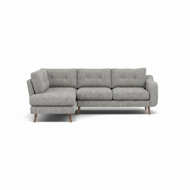 Phoebe Corner Sofa - Corner Group LHF Grade A - Left Hand Facing Sterling Home 6 Capital Light Grey Weathered Oak