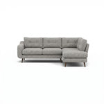 Phoebe Corner Sofa - Corner Group RHF Grade A - Right Hand Facing Sterling Home 1 Capital Light Grey American Walnut