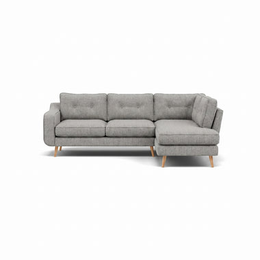Phoebe Corner Sofa - Corner Group RHF Grade A - Right Hand Facing Sterling Home 12 Capital Light Grey Natural