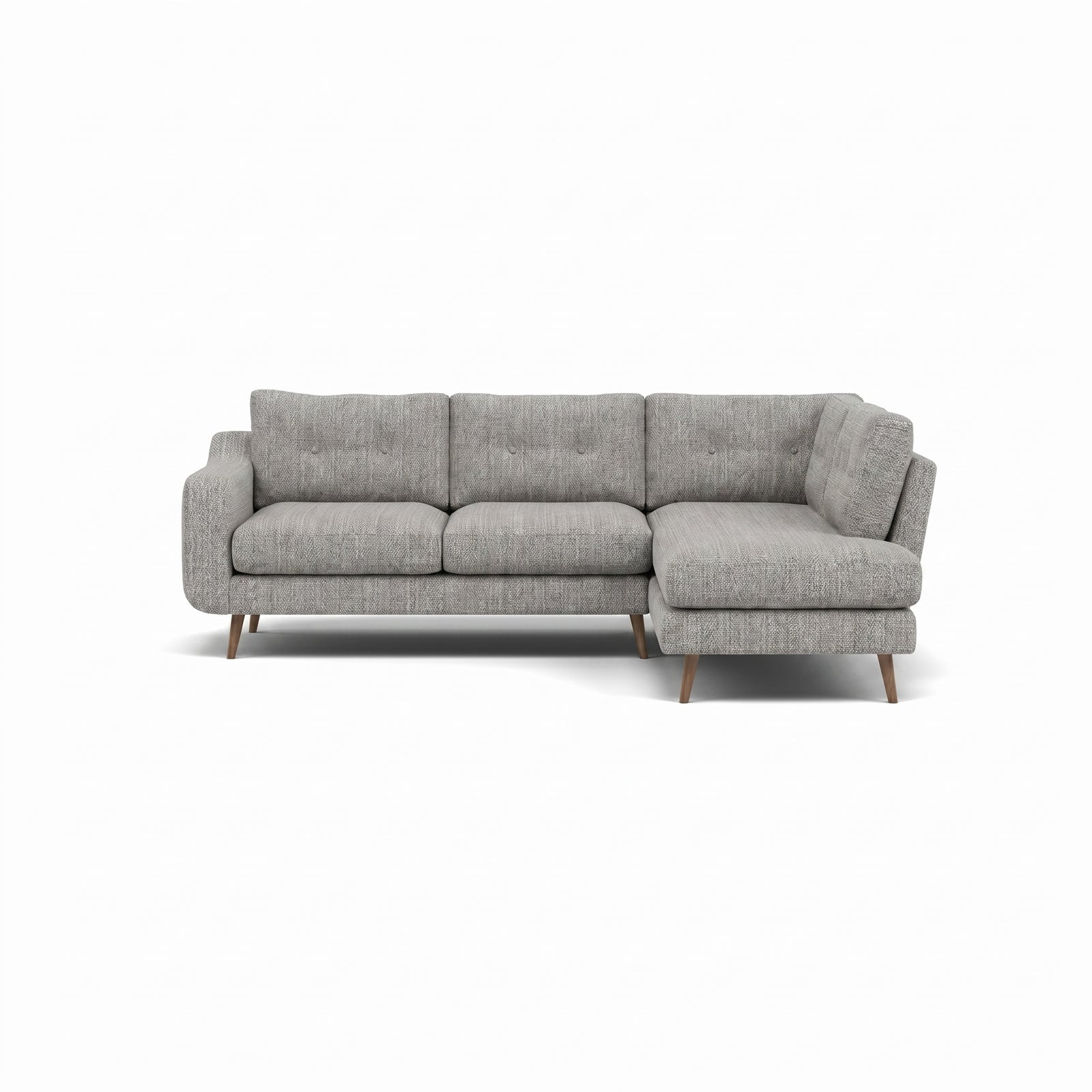 Phoebe Corner Sofa - Corner Group RHF Grade A - Right Hand Facing Sterling Home 3 Capital Light Grey Weathered Oak