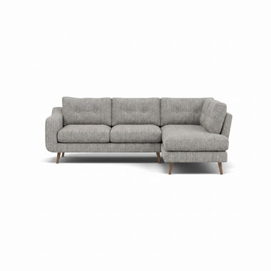 Phoebe Corner Sofa - Corner Group RHF Grade A - Right Hand Facing Sterling Home 7 Capital Light Grey Weathered Oak