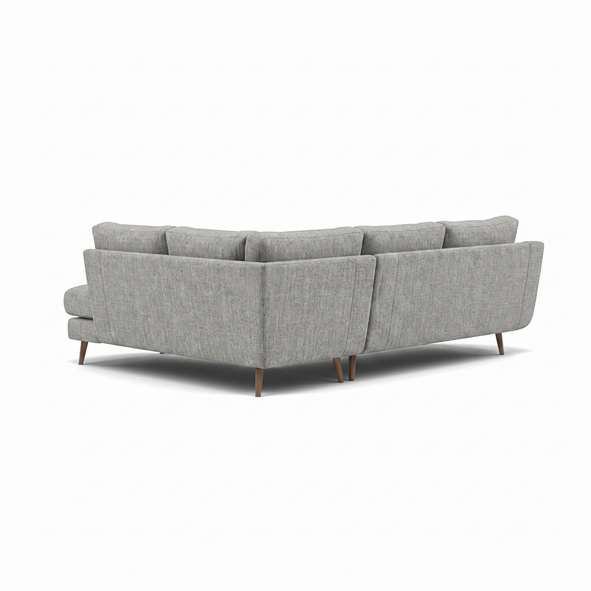 Phoebe Corner Sofa - Corner Group RHF Grade A - Right Hand Facing — Capital Light Grey / Weathered Oak, gallery image 2