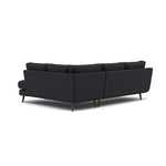 Phoebe Corner Sofa - Corner Group RHF Grade B - Right Hand Facing — Plush Velvet Charcoal / American Walnut, gallery image 2