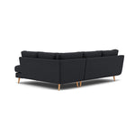 Phoebe Corner Sofa - Corner Group RHF Grade B - Right Hand Facing — Plush Velvet Charcoal / Natural, gallery image 2