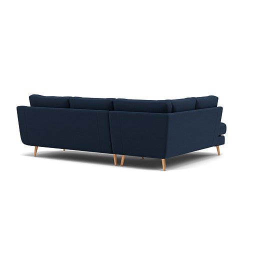 Phoebe Corner Sofa - Corner Group LHF Grade B - Left Hand Facing — Plush Velvet Indigo / Natural, gallery image 2