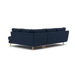 Phoebe Corner Sofa - Corner Group RHF Grade B - Right Hand Facing — Plush Velvet Indigo / Natural, gallery image 2