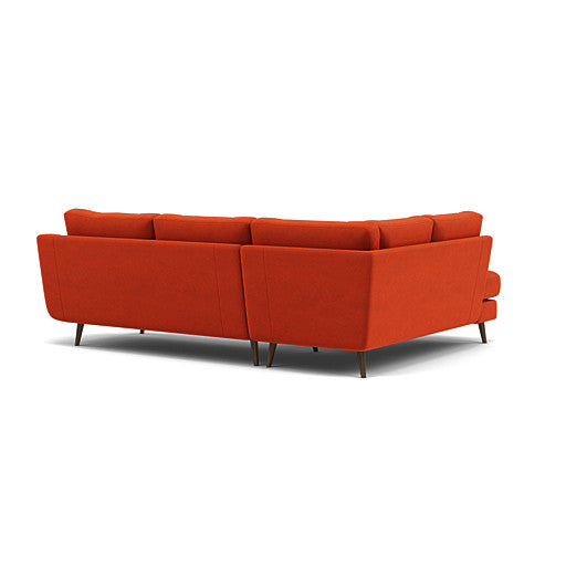 Phoebe Corner Sofa - Corner Group LHF Grade B - Left Hand Facing — Plush Velvet Paprika / American Walnut, gallery image 2