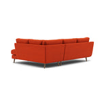 Phoebe Corner Sofa - Corner Group RHF Grade B - Right Hand Facing — Plush Velvet Paprika / Weathered Oak, gallery image 2